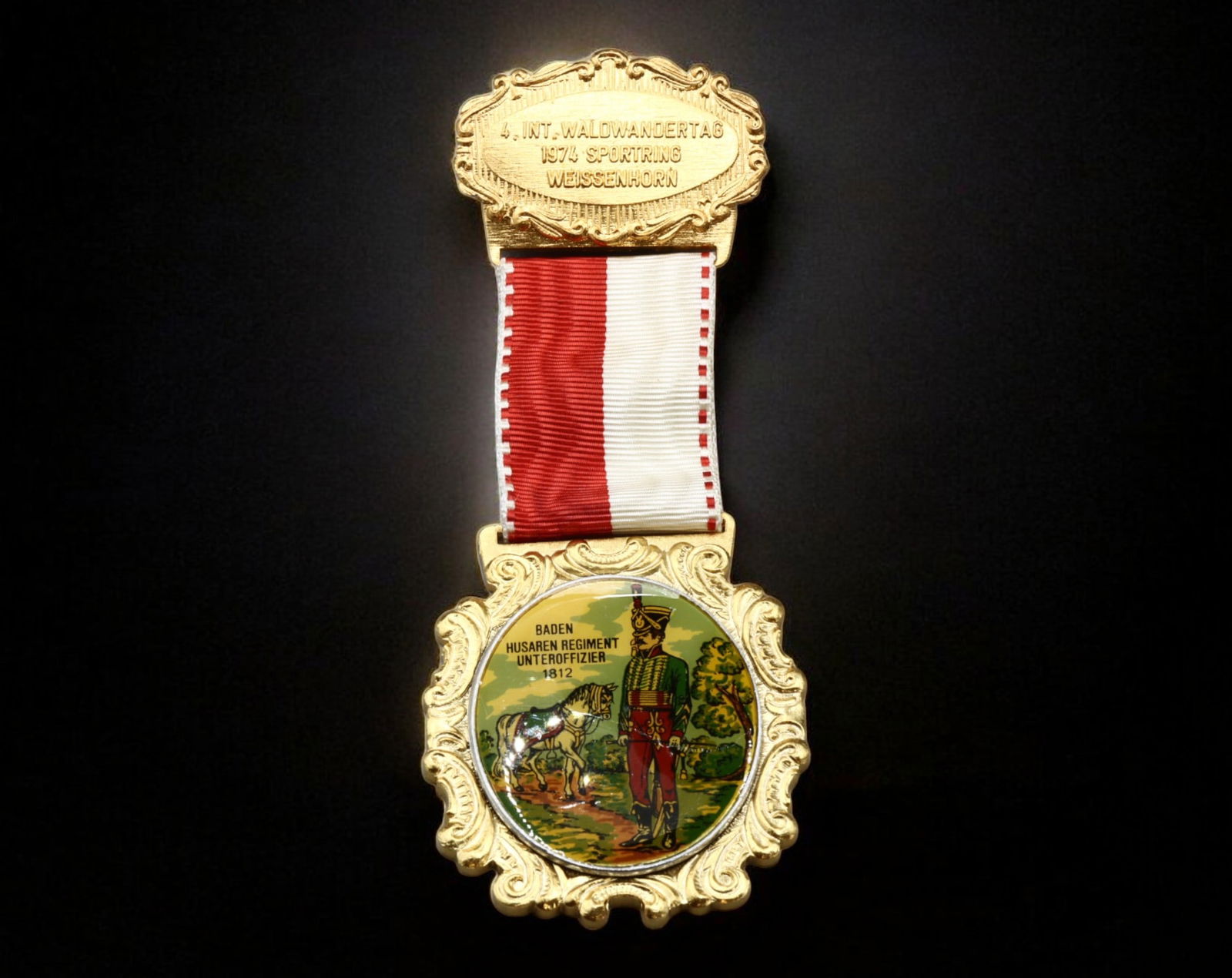 GERMANY: 4th International Waldwandertag Weissenhorn Badge - Baden Hussar Regiment, 1812 (1 of 2)
