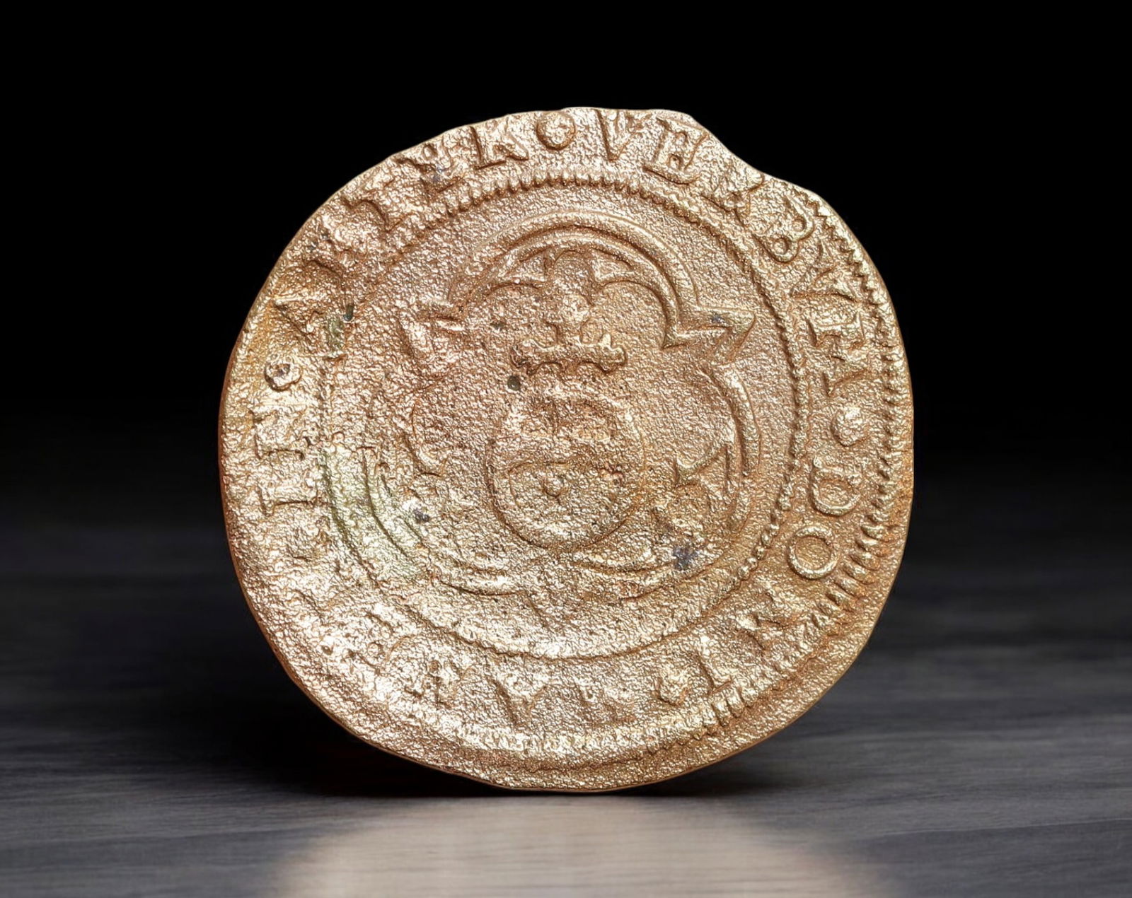 GERMANY: Medieval States - AE Jeton, ca. 16th Century, Nuremberg Style (21mm, 1.1g) (1 of 2)