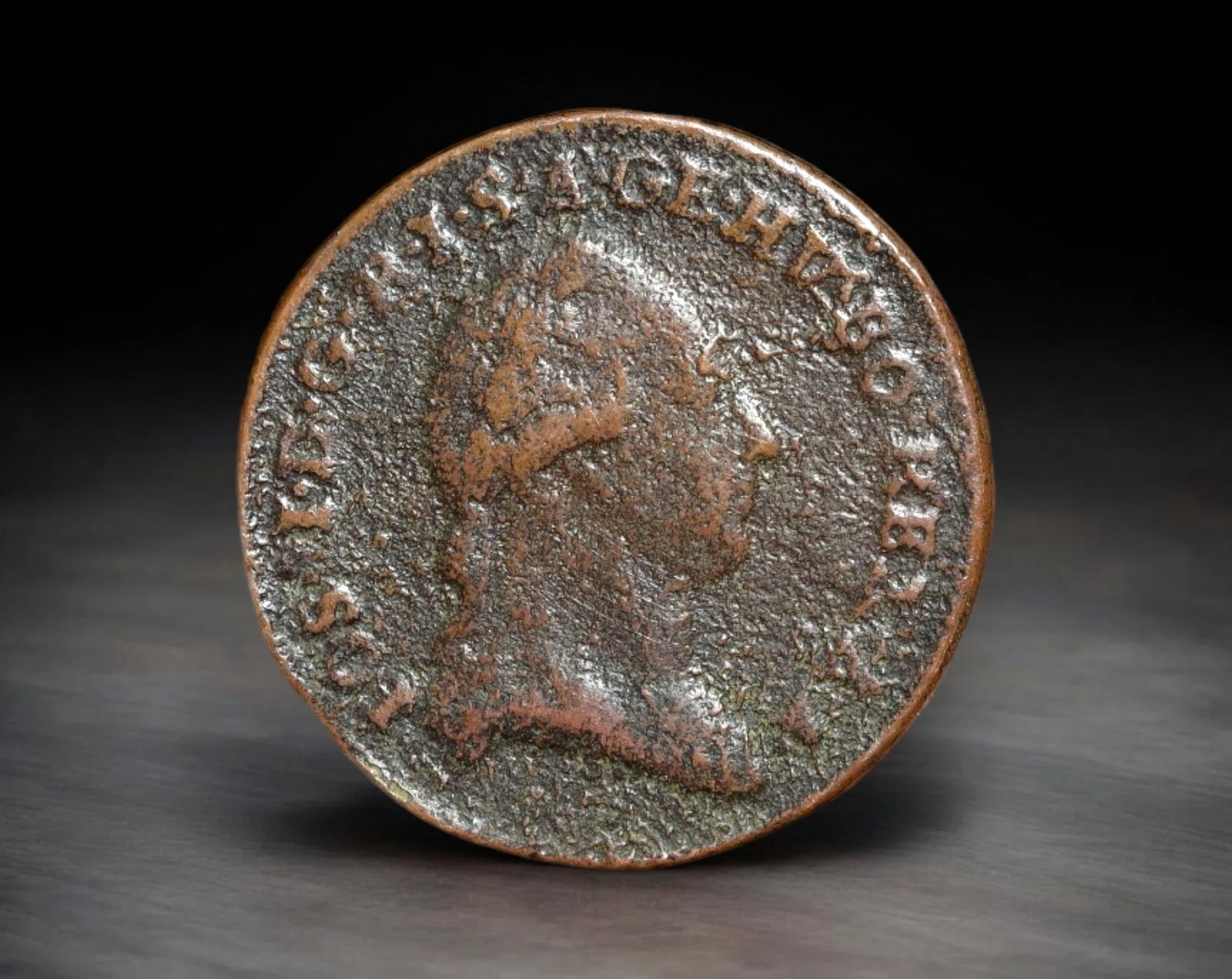 AUSTRIA: Francis I - Copper 1/2 Kreuzer Coin, 1781 A Vienna Mint (20mm, 3.5g): Issued during the reign of Francis I, Holy Roman Emperor, this copper 1/2 Kreuzer coin was struck in 1781 at the Vienna Mint and features the mintmark 'A.' The obverse presents a right-facing laureate