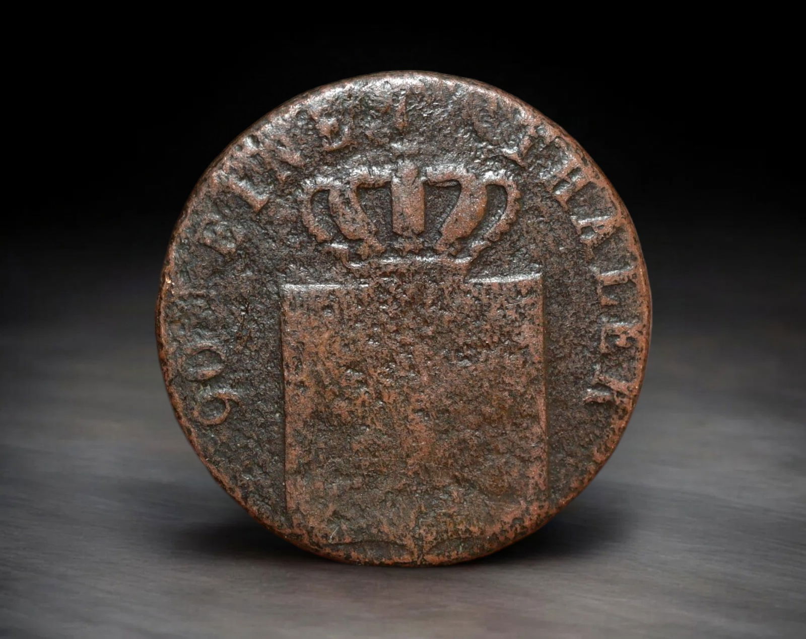 PRUSSIA: Friedrich Wilhelm III - Copper 4 Pfennig Coine Coin, 1829 A Berlin Mint (24mm, 5.6g) (1 of 2)