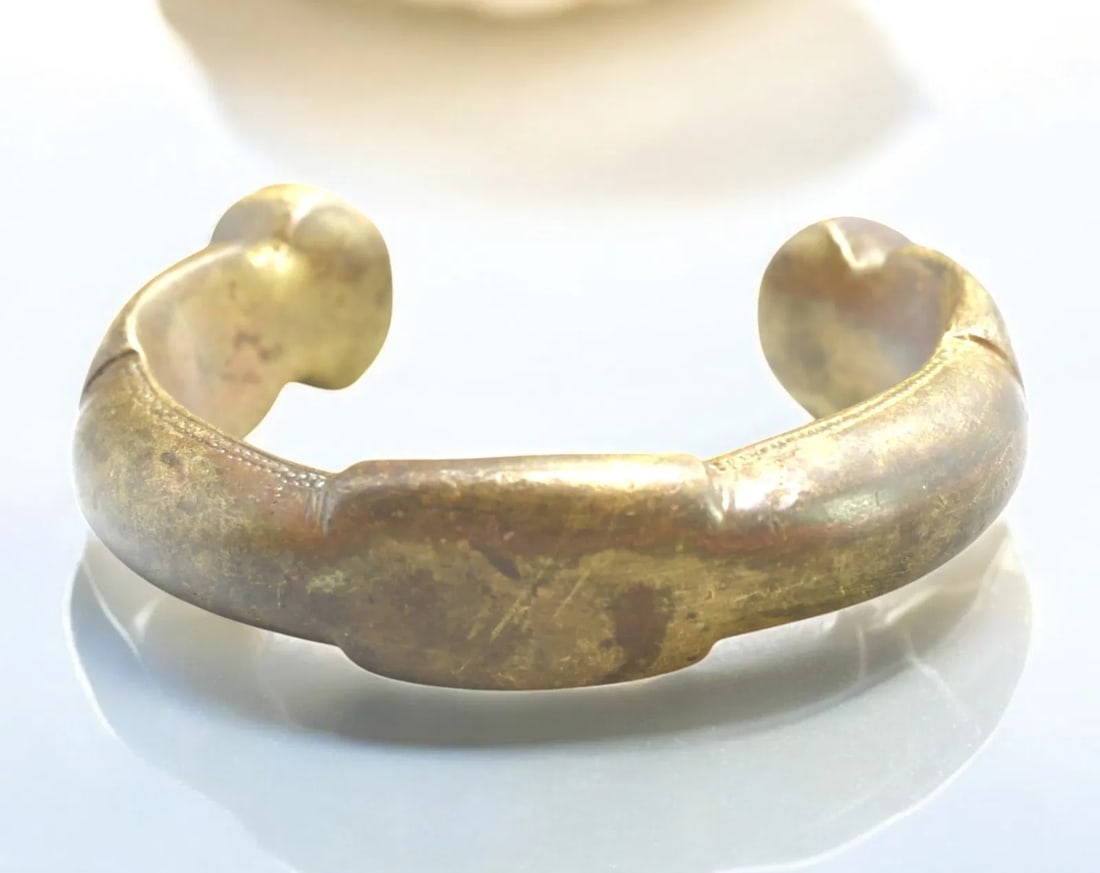 WEST AFRICA: Large Bronze Manilla - Trade Currency Bracelet, 19th-20th Century (1 of 3)