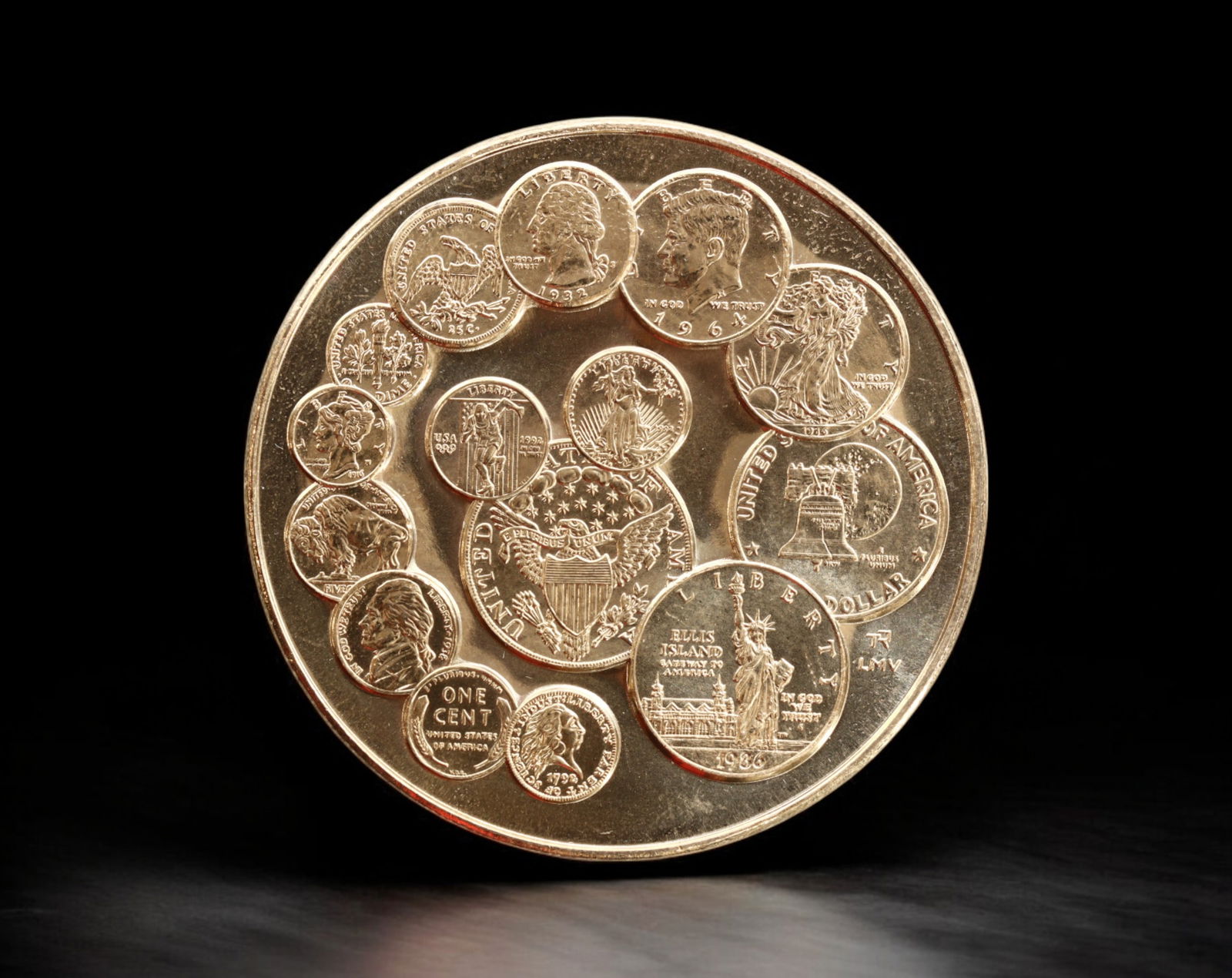 UNITED STATES: U.S. Mint - Bronze Medal, Bicentennial Commemoration, 1792-1992 (38mm, 24g) (1 of 2)