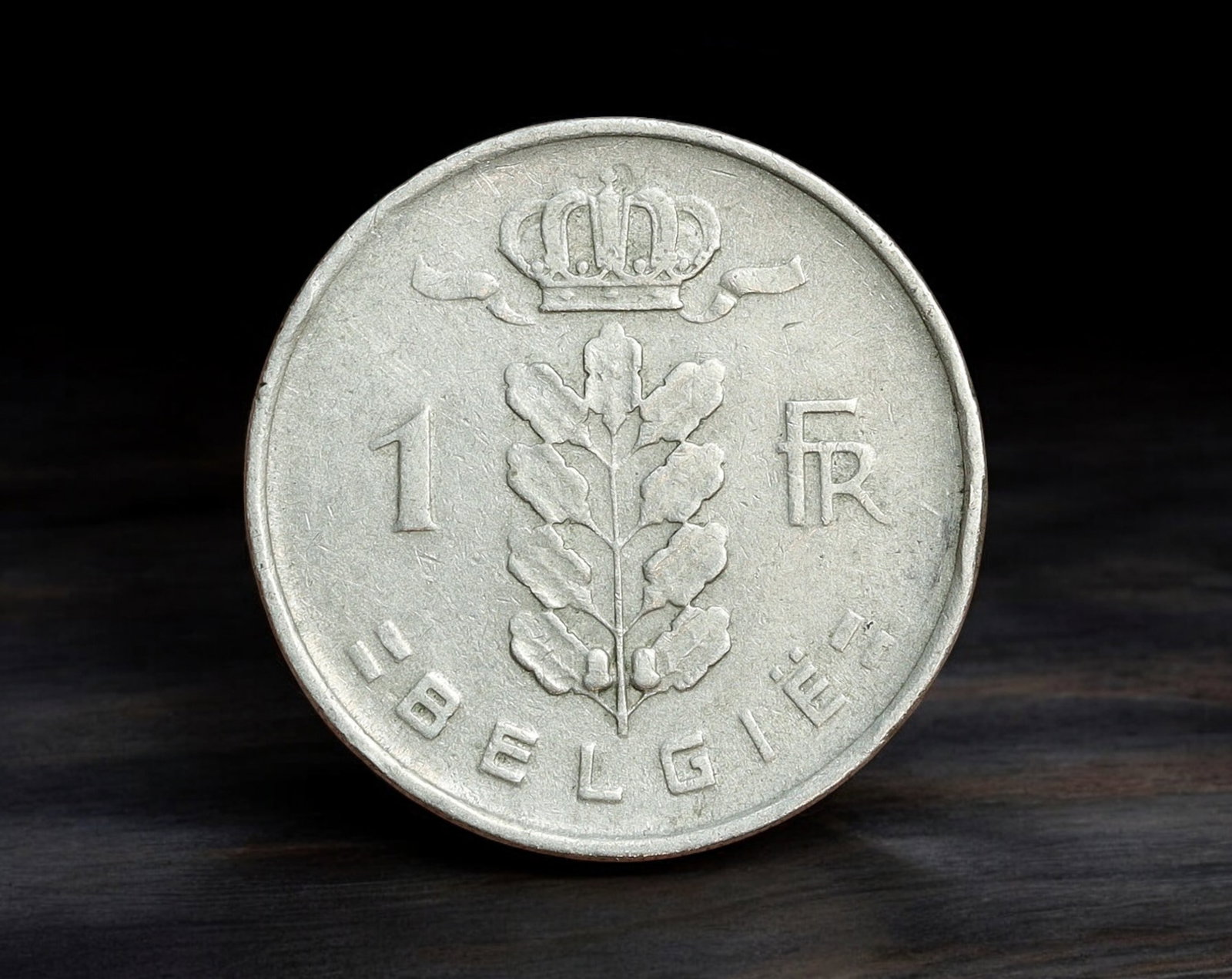 BELGIUM: Republic - Aluminum 1 Franc Coin, 1952 (20mm, 4g): Issued in the early post-war era, this lightweight aluminum 1 Franc coin from Belgium features a left-facing bust of a classical female figure crowned with wheat, symbolizing agricultural prosperity a