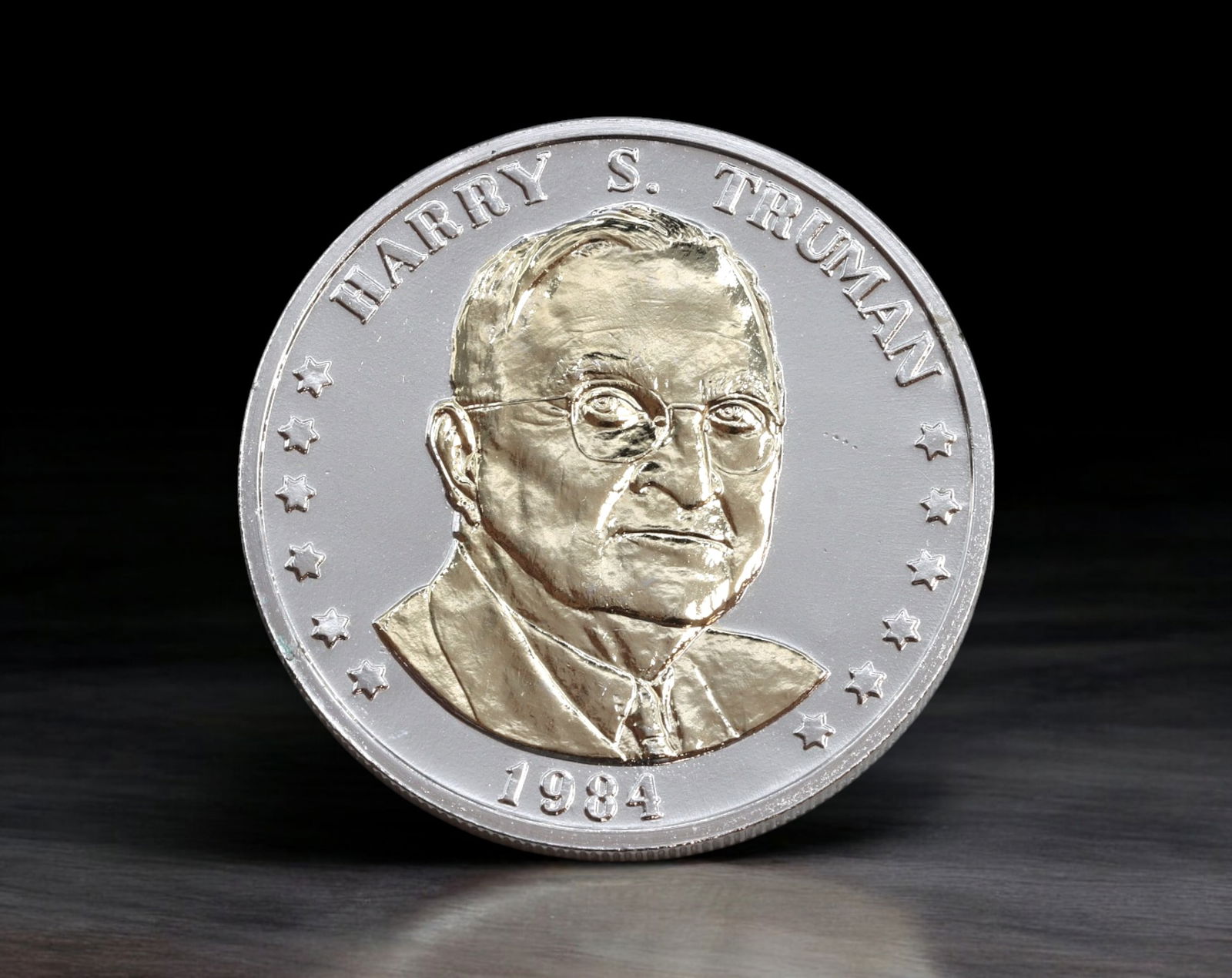 UNITED STATES: Harry S. Truman - Silver Double Eagle Centennial Coin, 1984 I (38mm, 26.5g) (1 of 2)