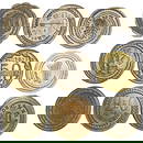 FRANCE: Brass Commerce Tokens - 'A Consommer' Cafe & Business Issues, ca. 1900-1940 (18mm, 9 pcs)