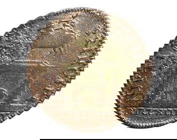 FRANCE: Louis XV - Tribute to the Ideal Prince Copper Jeton, 1744, 24mm (1 of 3)