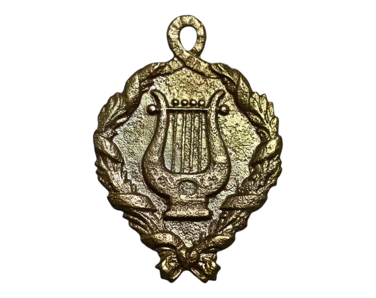 FRANCE: Musical Unity - Chateauroux Philharmonic and Fanfare Festival Award Medal, 1874, 34x25mm: Celebrating the harmonious spirit of 19th-century France, this 1874 award medal commemorates the gathering of Philharmonic and Fanfare societies at Chateauroux. Struck in ornate bronze, the obverse fe