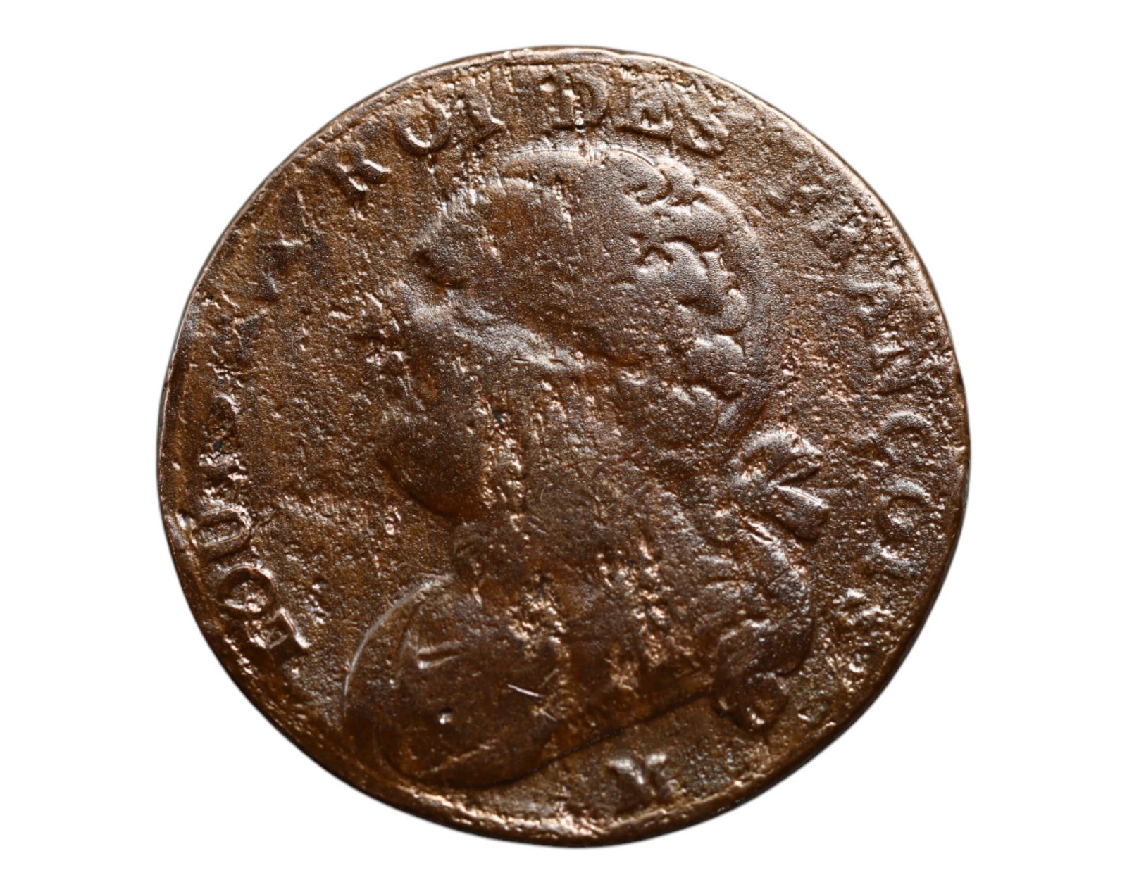 FRANCE: Louis XVI - Constitution 12 Deniers Coin, 1791 M Saumur Provisional Mint, 28mm (1 of 3)