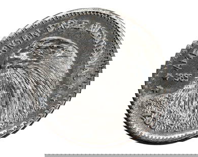 UNITED STATES: American Eagle - Double Eagle Bicentennial Commemorative Coin, 1985 B (39mm): Issued in 1985 to mark 200 years of American independence and national symbolism, this bold commemorative coin celebrates the American Bald Eagle, a lasting emblem of strength and freedom. The obverse