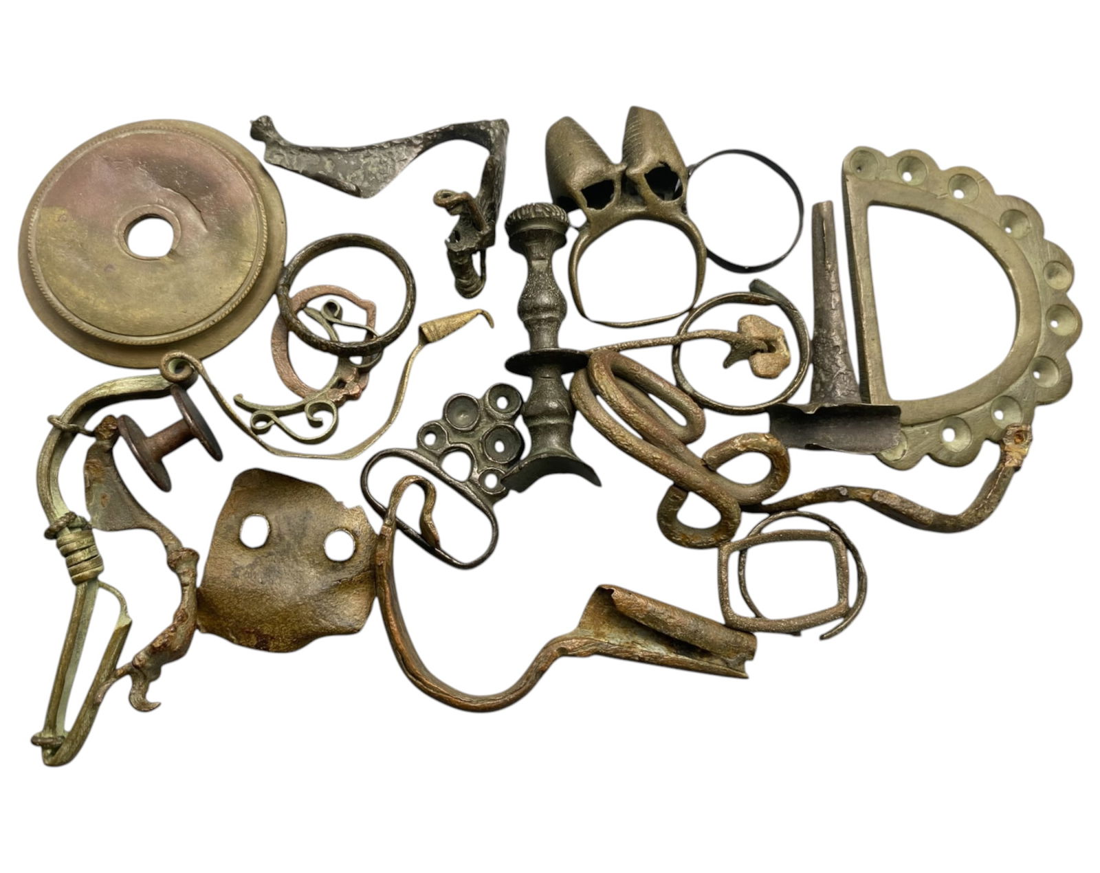 ANCIENT-MEDIEVAL: Bronze Relic Lot - Utility & Ornament Fragments, 150g (max 4.2cm) (1 of 1)