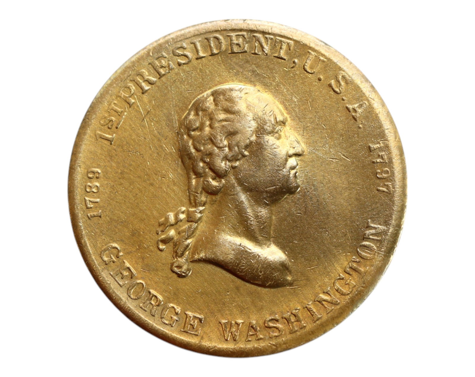 USA: George Washington - First President Commemorative Medal Coin, 1789-1797 (25mm) (1 of 3)