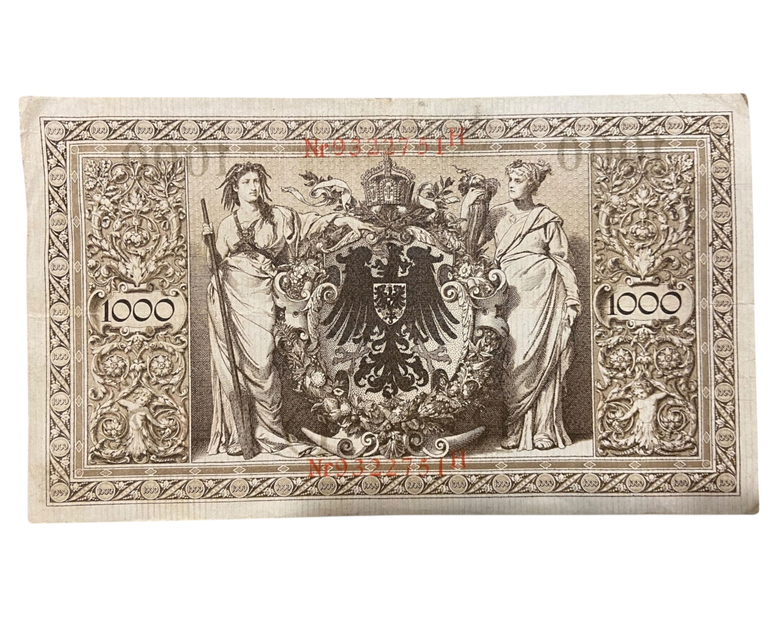 GERMANY: Imperial Period - 1000 Mark Banknote, 21 April 1910 Berlin Issue (1 of 3)