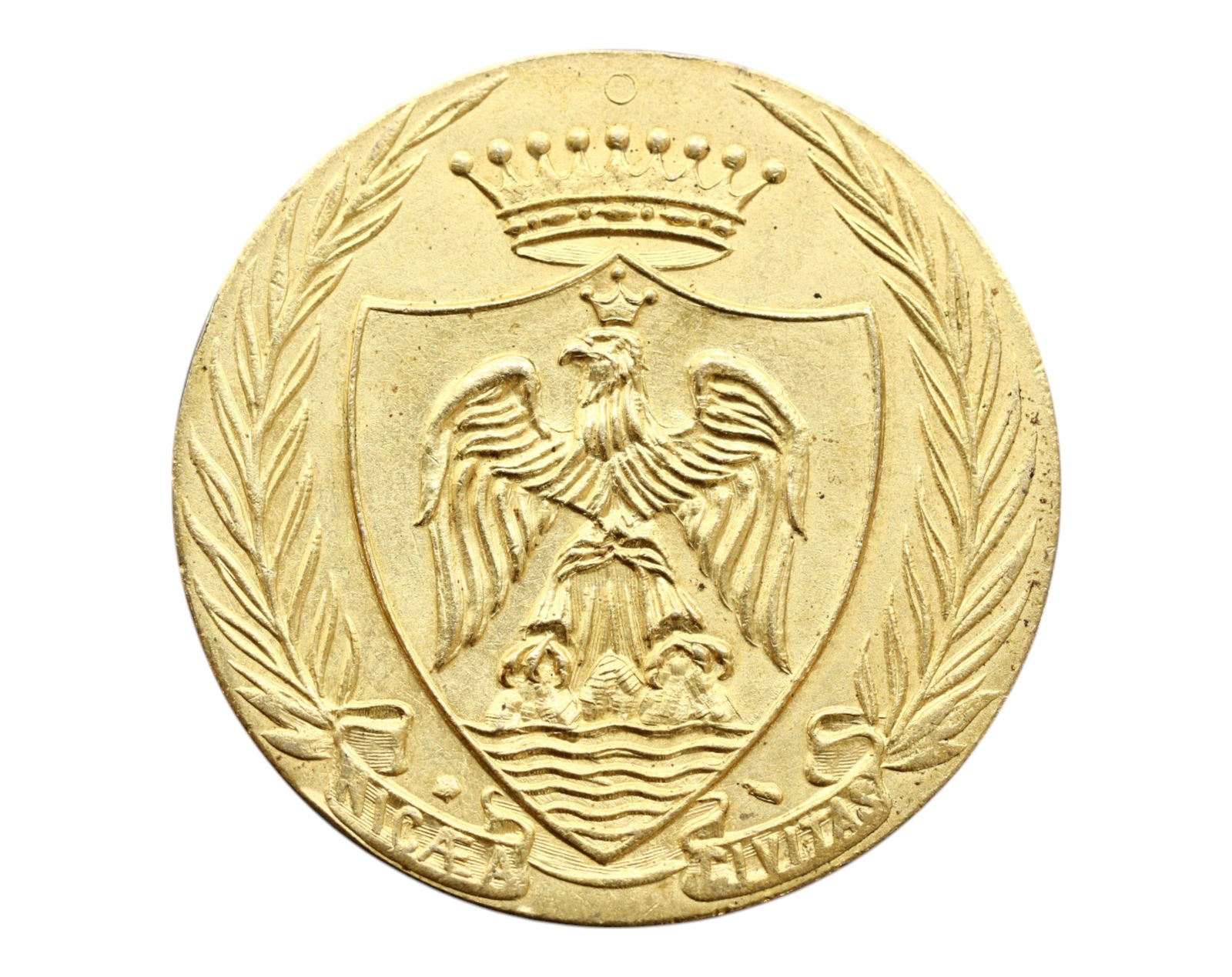 FRANCE: Civic Pride - City of Nice Armorial Medal, c.1900s, 30mm (1 of 3)