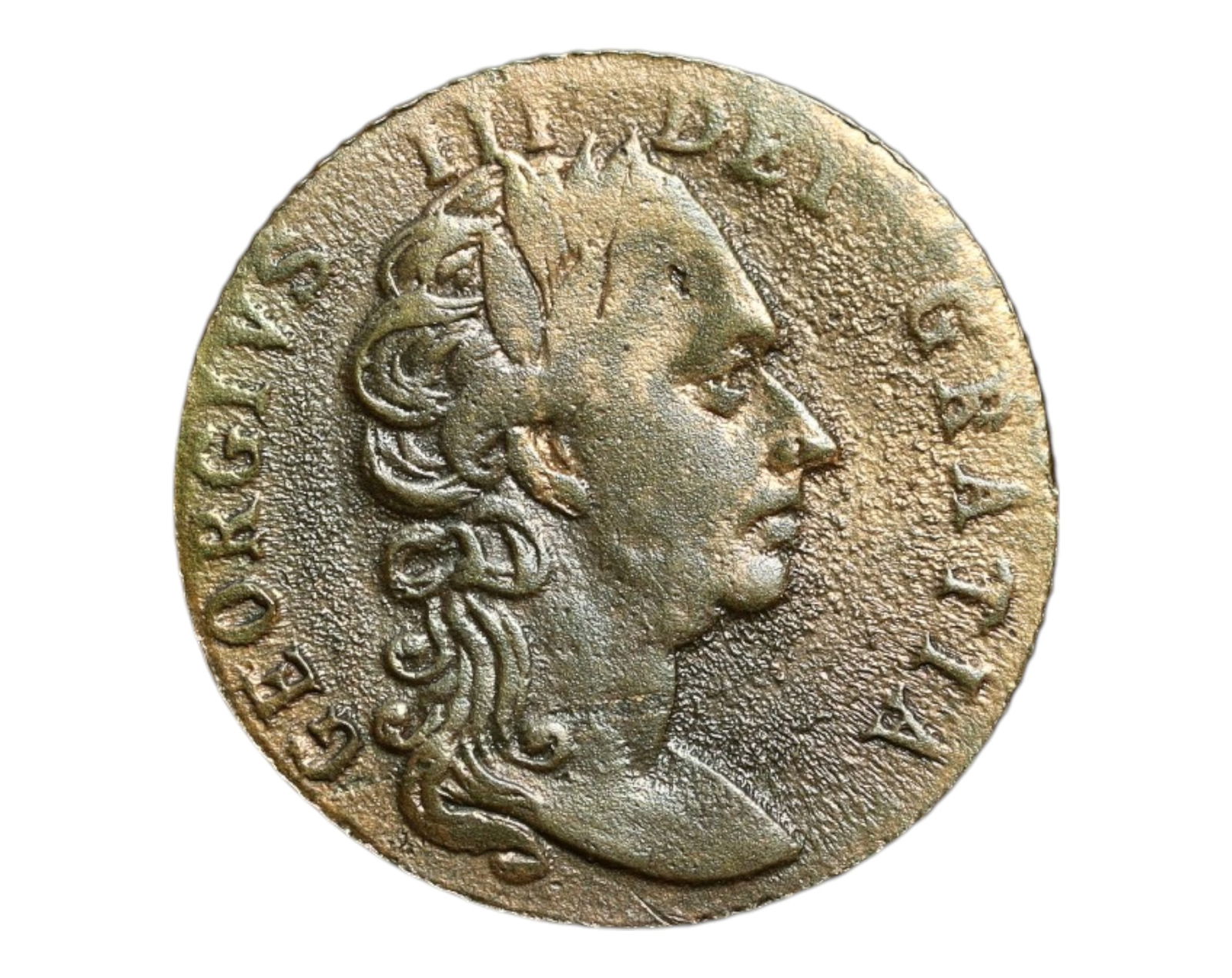 UNITED KINGDOM: George II Memorial - "Good Old Days" Copper Token, 1788, 20mm (1 of 3)