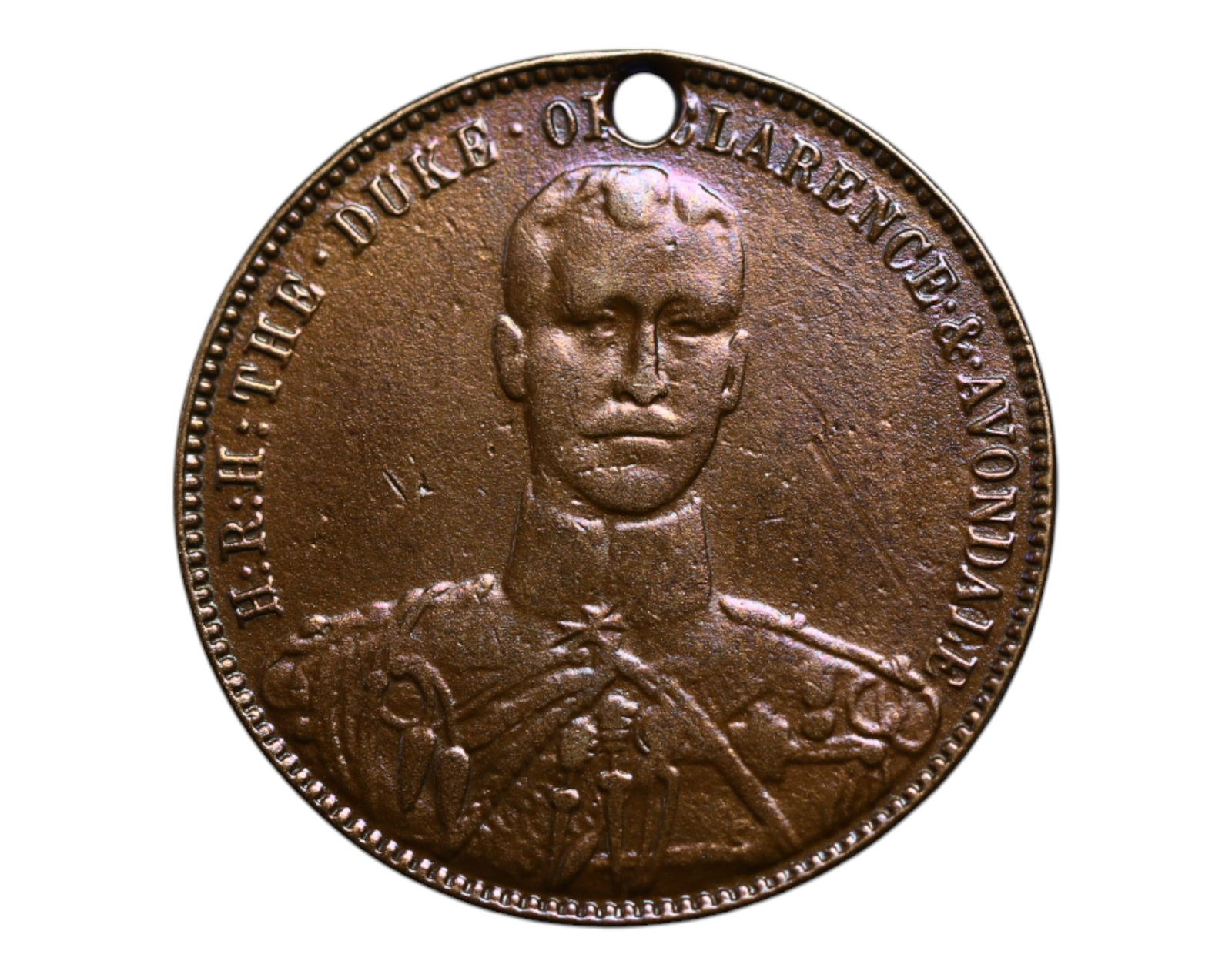 UNITED KINGDOM: Prince Albert Victor - Royal Mourning Memorial Medal, 1892, 24mm (1 of 3)
