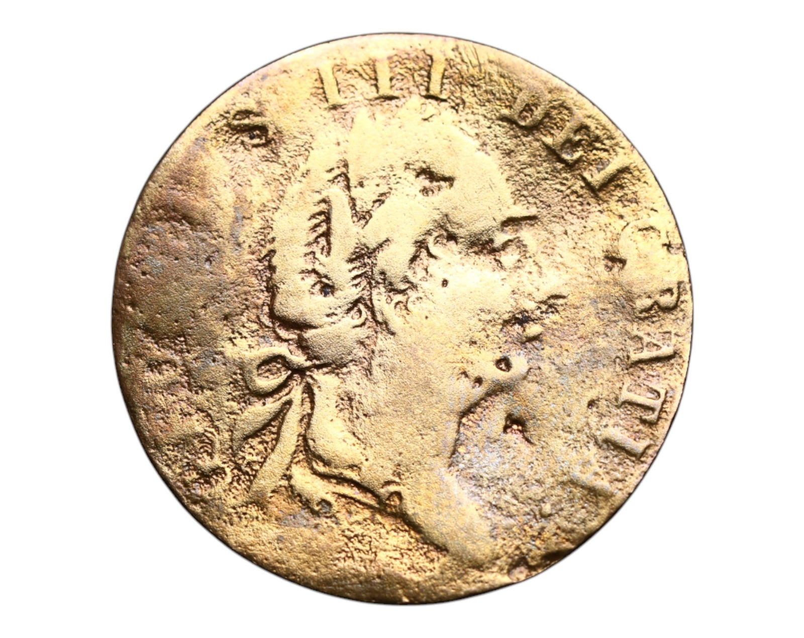 GREAT BRITAIN: George III - Contemporary Forgery Guinea Coin, 1791, 25mm (1 of 3)