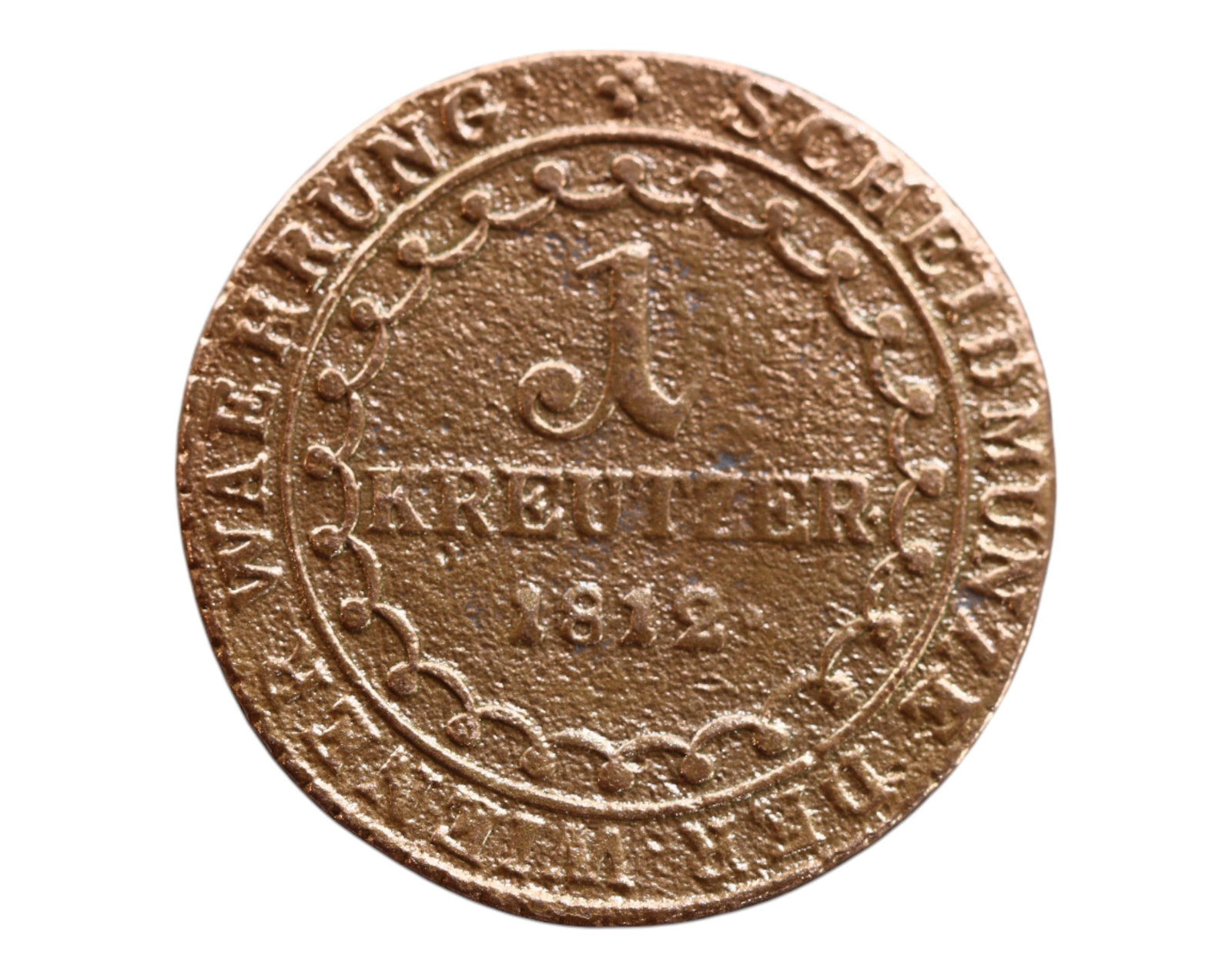 AUSTRIA: Franz I - Wartime Currency Reform 1 Kreuzer Coin, 1812 A Vienna Mint, 24mm: Issued at the height of the Napoleonic Wars, this 1812 1 Kreuzer coin embodies Austria's struggle for economic survival amid continental conflict. Bearing the portrait of Emperor Franz I in understate