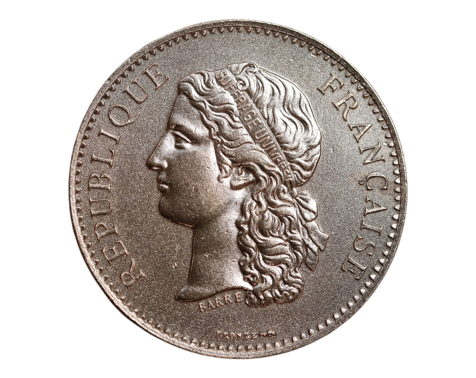 FRANCE: Republican Centenary - 1789 Revolution Commemorative Coin, Exposition Universelle 1889, 32mm (1 of 3)