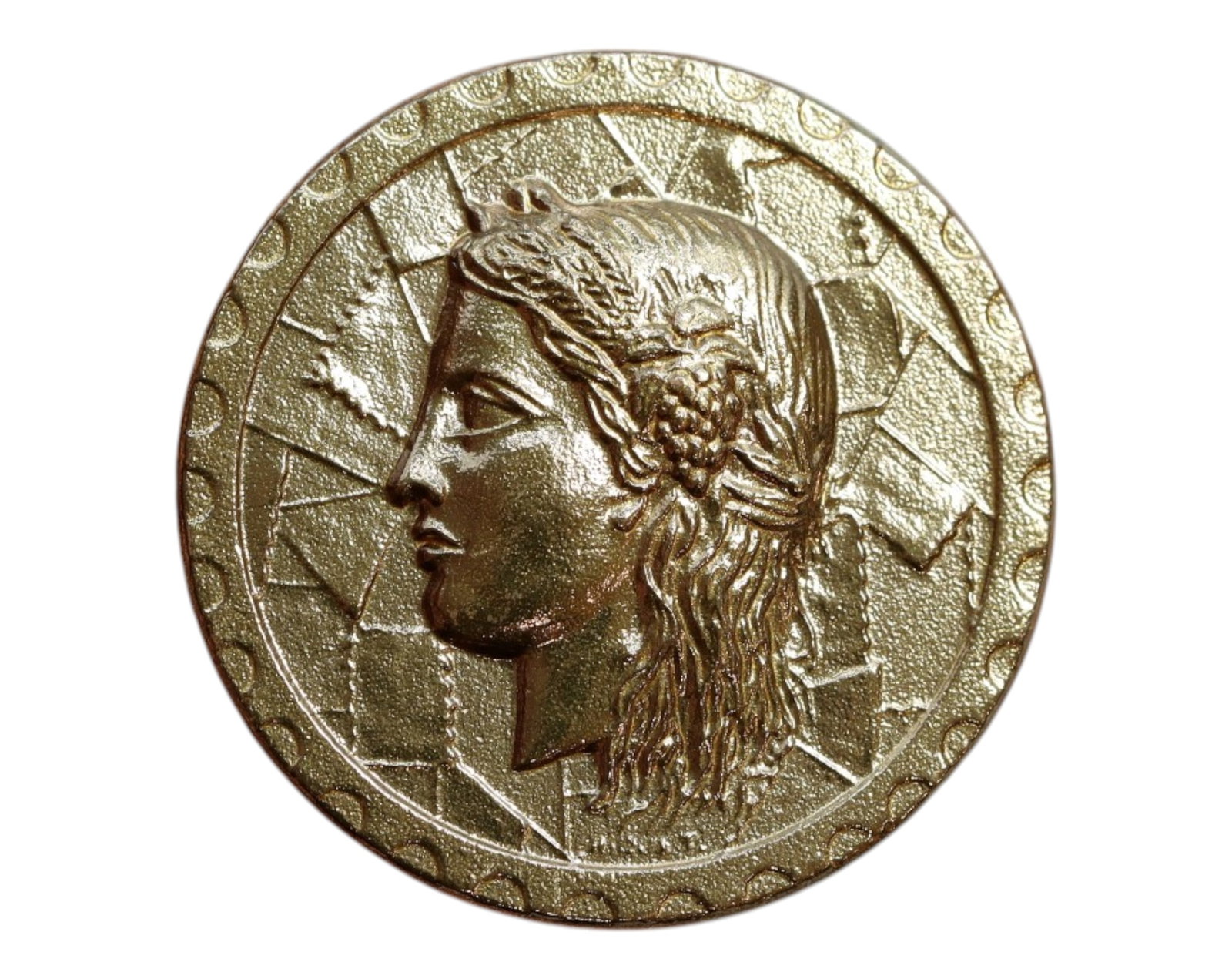 FRANCE: Republic Allegory - Marianne Salon de Paris Medal, 1978, 24mm: Struck for the 1978 Paris Salon exhibition, this finely rendered commemorative medal features a neoclassical interpretation of Marianne-the eternal emblem of the French Republic. Her profile is adorne