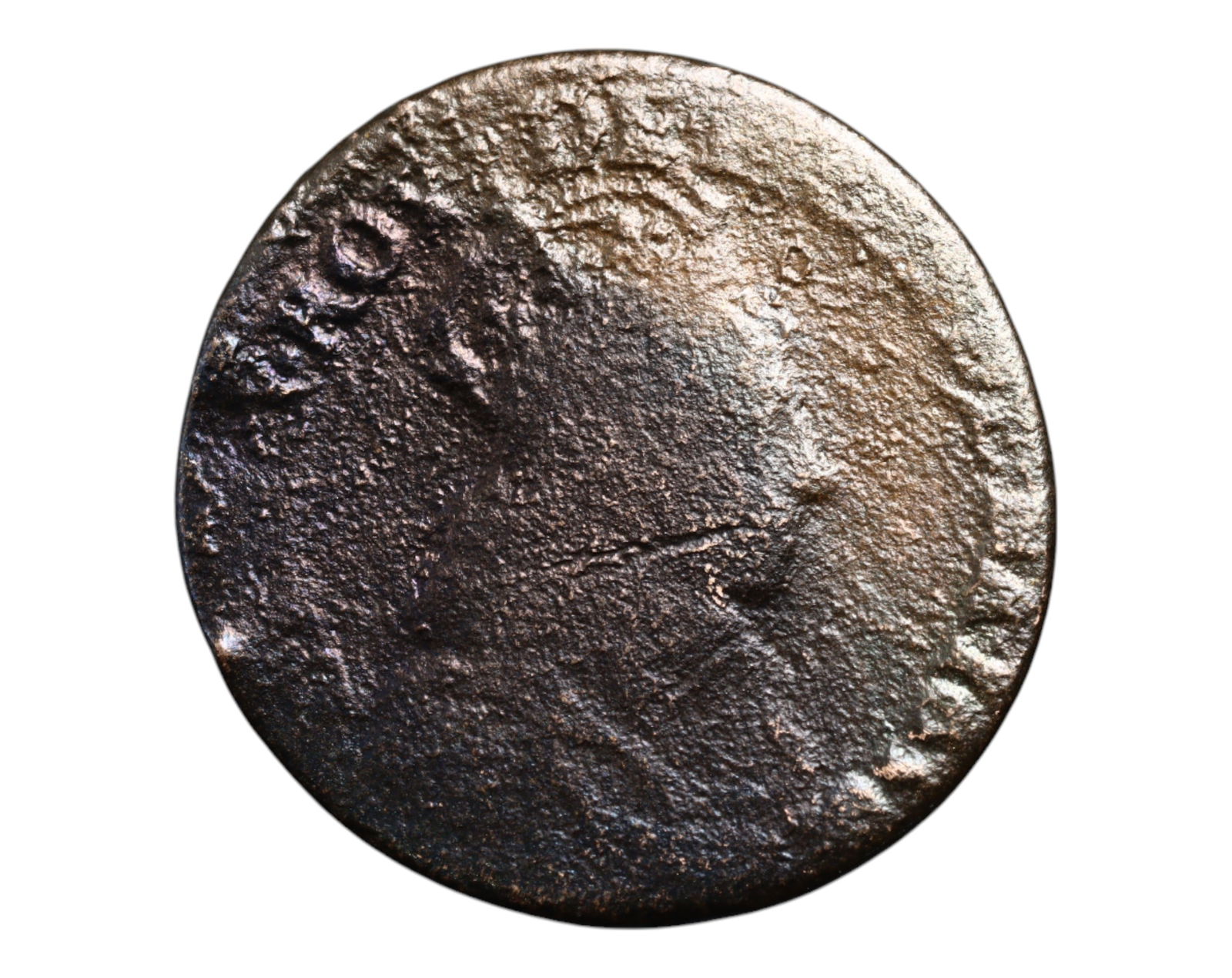 FRANCE: Early Bourbon Era - Liard de France Copper Coin, ca. 1650s K Mint, 21mm (1 of 3)