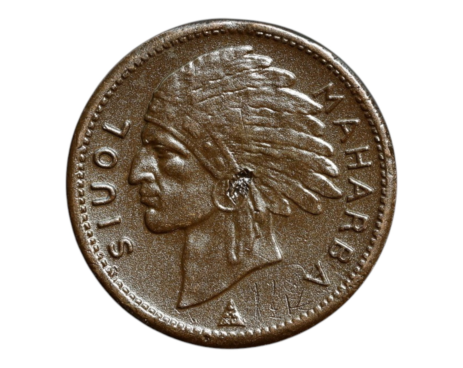 USA: Tribal Heritage - Sioux Warrior Commemorative Token, undated, 23mm (1 of 3)