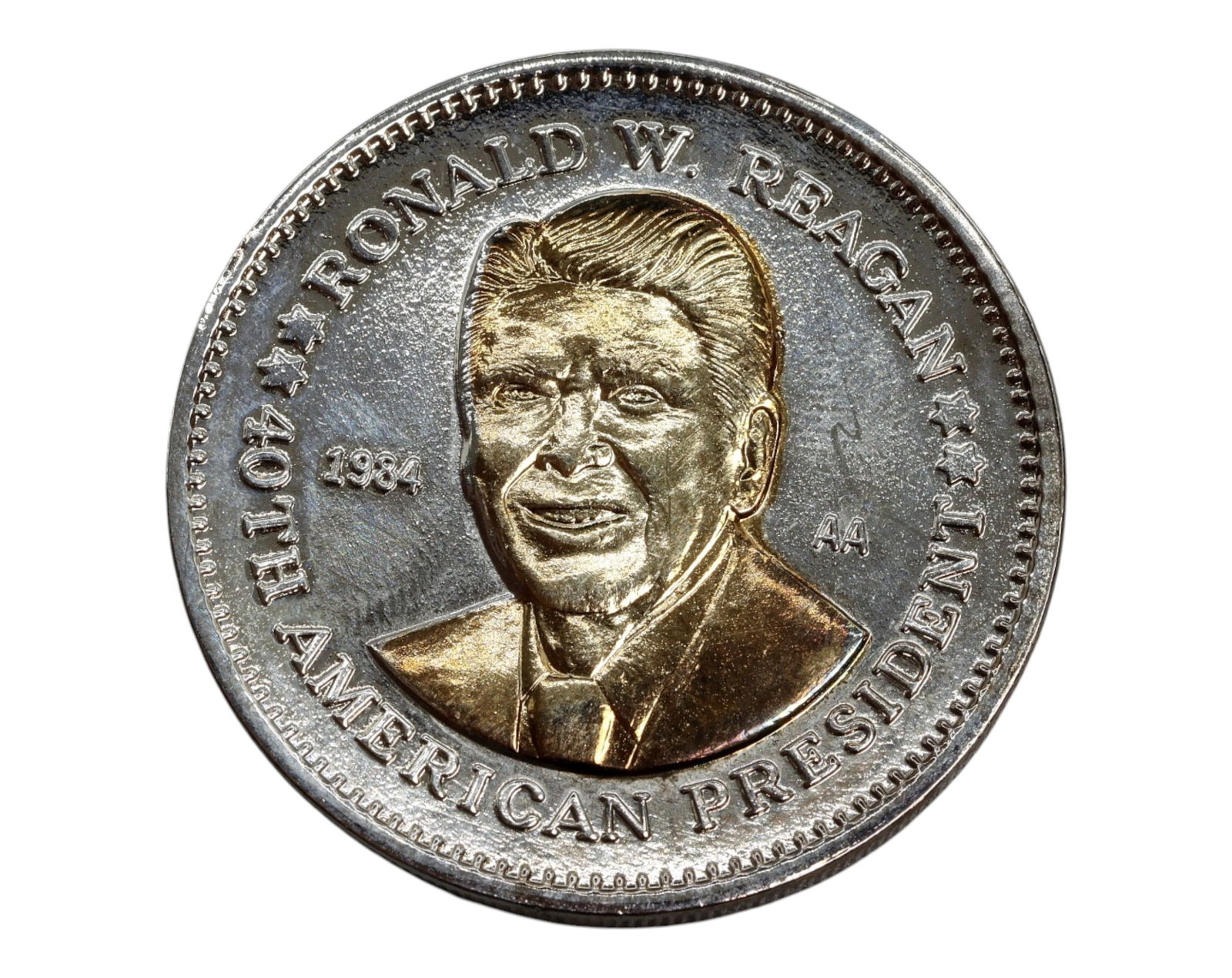 USA: Ronald W. Reagan - 40th American President Double Eagle Coin, 1984 AA (39mm) (1 of 3)