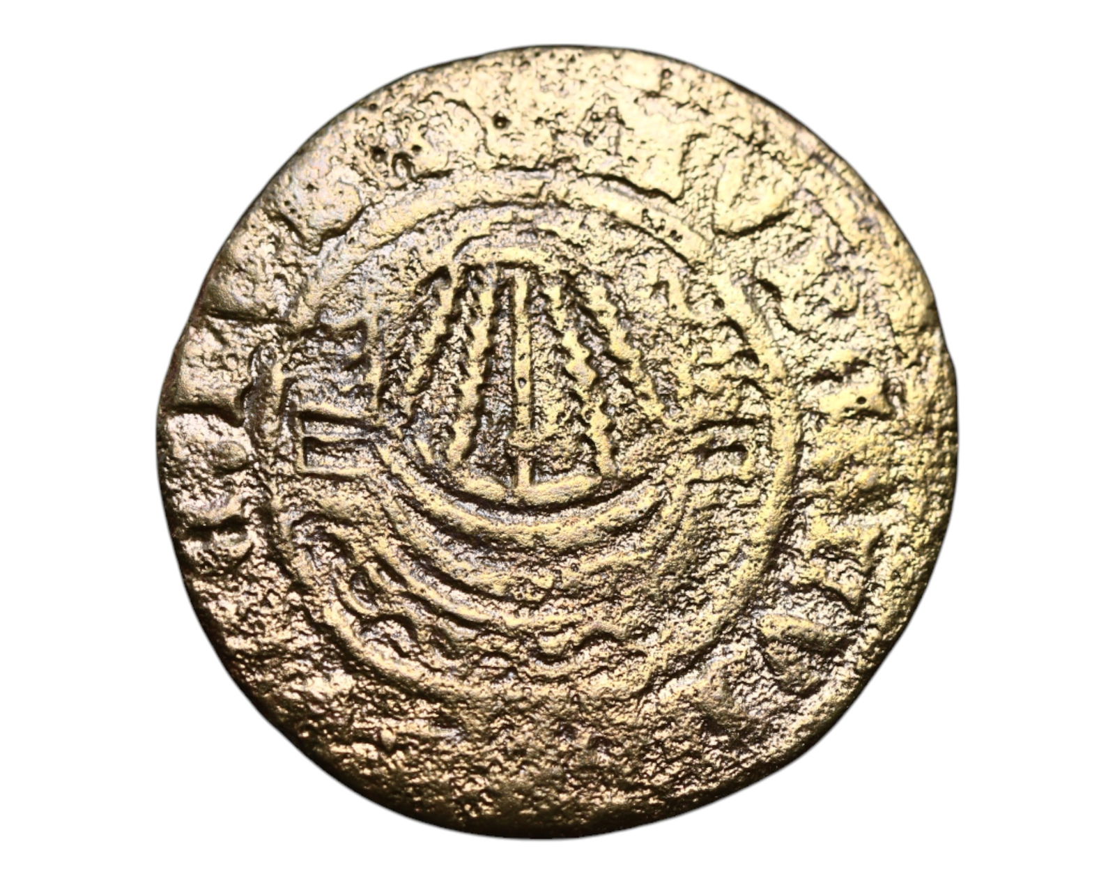 GERMANY: Commerce and Navigation - Ship Jeton Token, 17th Century, Nuremberg, 26mm (1 of 3)