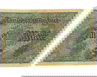 GERMANY/WWI ERA: Imperial Allegory - Darlehnskassenschein 5 Mark Banknote, 1917 Berlin, 120x80mm