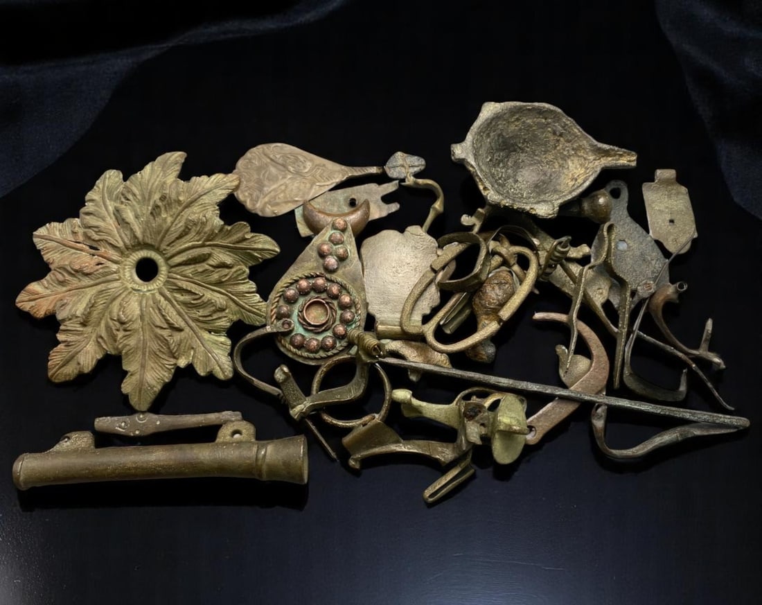 ANCIENT-MEDIEVAL: Artifact Lot - Bronze Relics & Ornaments, Excavated Mix, 250g (up to 8cm) (1 of 1)