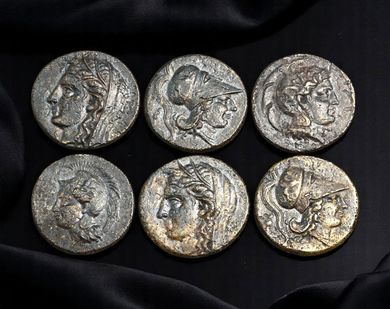 ANCIENT REVIVAL: Modern Strike Coin Lot - Roman & Greek Busts and Mythical Creatures, 20mm, 6 pcs (1 of 2)