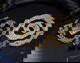 Timeless Romance - Heart Locket & Woven Link Necklaces with Classic Knot Earrings Set