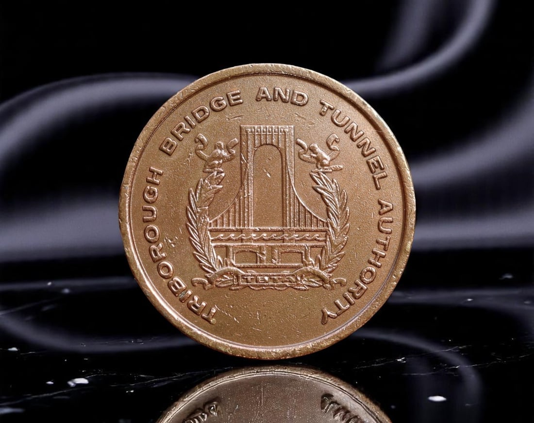 USA: Triborough Authority - New York City Transit Token, ca. 1980s, 28mm (1 of 2)