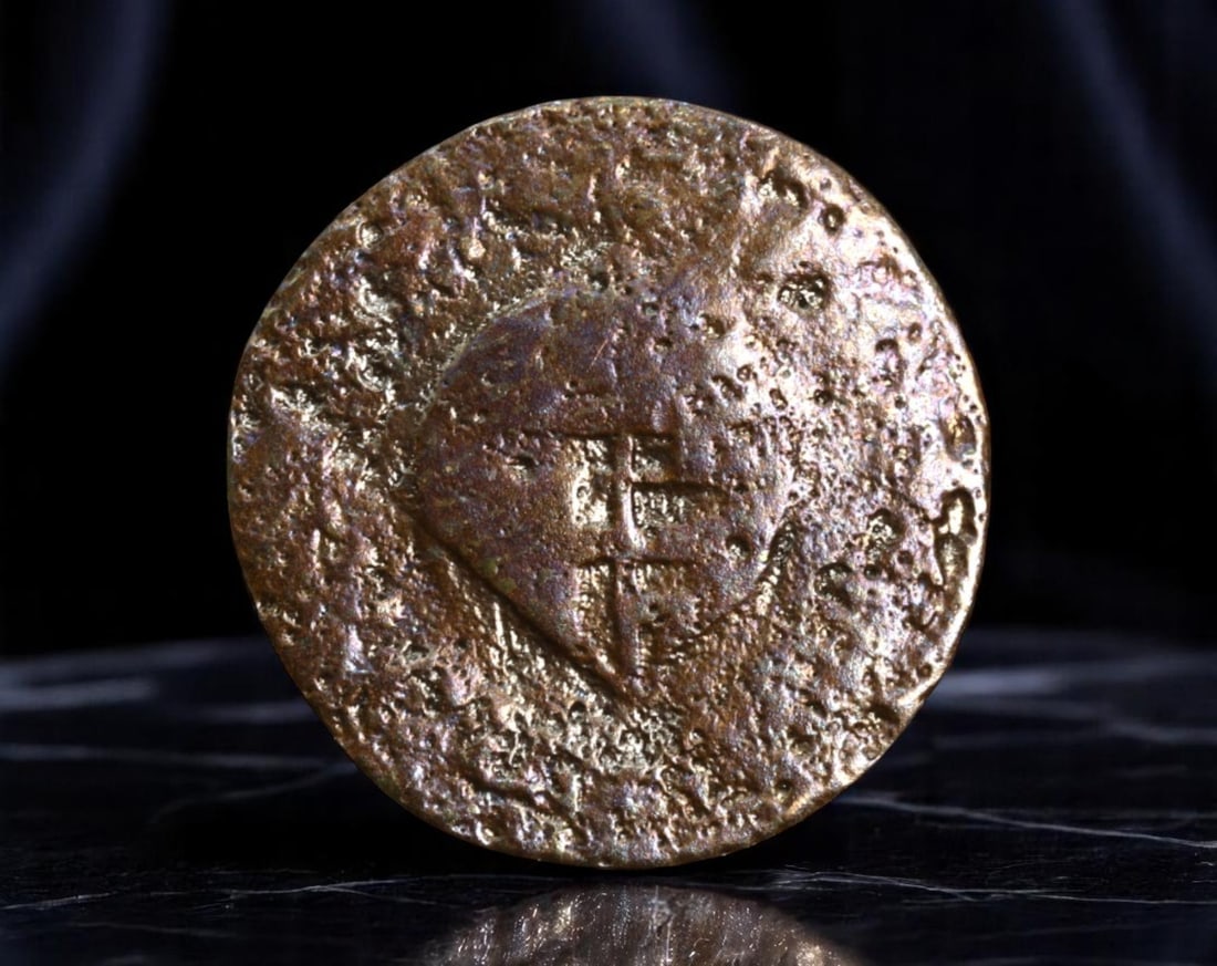 CATALONIA: Charles III Pretender - War of Spanish Succession Ardite Coin, 1709, 17mm: Struck during the volatile years of the War of Spanish Succession, this 1709 Ardite embodies Catalonia's defiance and political identity in the face of Bourbon centralization. Bearing the shield of th