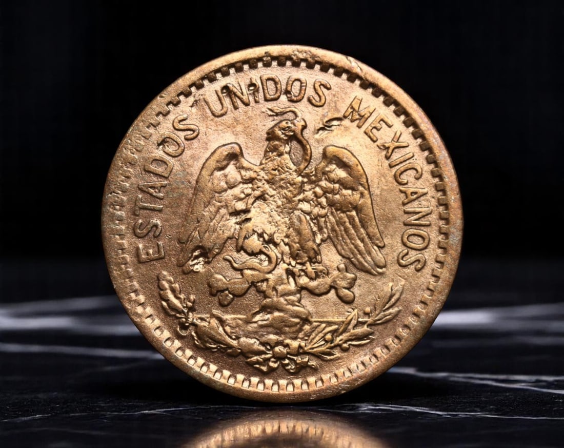 MEXICO: Revolutionary Resilience - Liberty Wreath 1 Centavo Coin, 1913 M Mexico City Mint, 20mm (1 of 2)