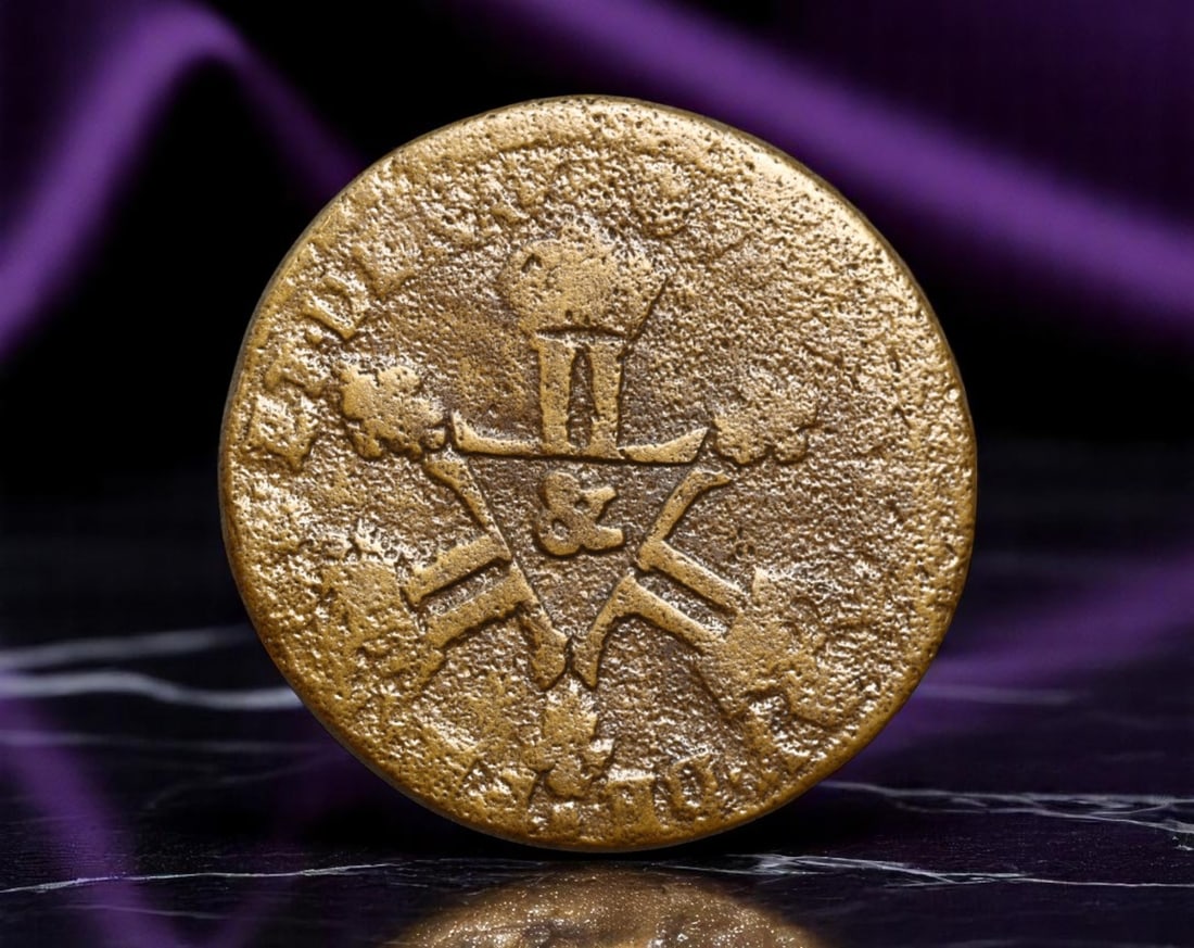 FRANCE: Louis XIV - Royal Authority 6 Deniers Coin, 1711 Aix Mint, 25mm (1 of 2)