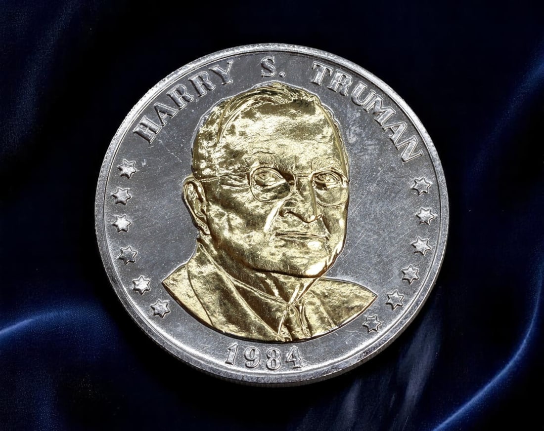 USA: Harry S. Truman - 100th Anniversary Commemorative Coin, 1984 (39mm) (1 of 2)