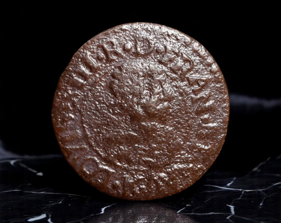 FRANCE: Louis XIII - Regional Issue Liard de France Coin, 1637 K (Bordeaux), 19mm: Struck under the reign of Louis XIII during a period of dynastic centralization, this 19mm copper Liard de France reflects the French crown's fiscal presence in regional mints like Bordeaux. The obver