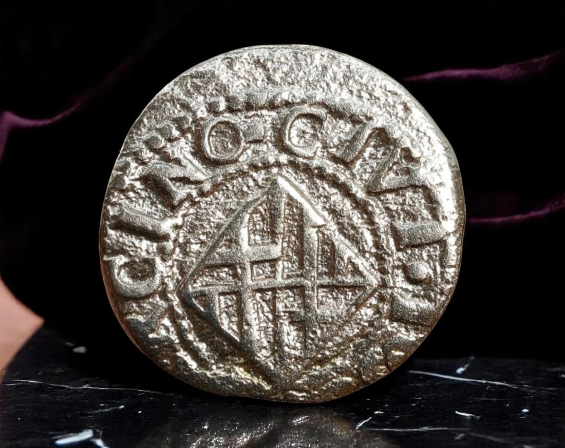 SPAIN: Philip IV - Copper Ardite Coin, 1622-1655 Catalonia Issue, 17mm,: Issued under Philip IV during his rule as Count of Barcelona, this copper Ardite coin was struck between 1622 and 1655 for the Principality of Catalonia, then a semi-autonomous region within the Spani
