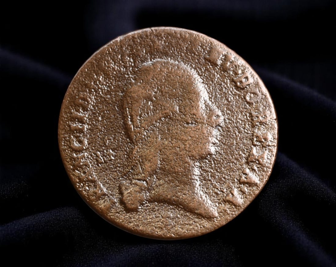 AUSTRIAN EMPIRE: Franz II - Imperial Unity 1 Kreuzer Coin, 1800 E Gunzburg Mint, 24mm: Struck in 1800 at the Gunzburg Mint during the twilight of the Holy Roman Empire, this copper 1 Kreuzer coin captures the transitional authority of Emperor Franz II, the last Holy Roman Emperor and th