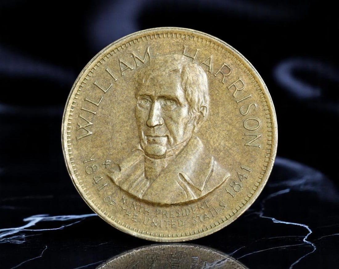 UNITED STATES: William Henry Harrison - Bronze Presidential Medal, 1841 (26mm) (1 of 2)