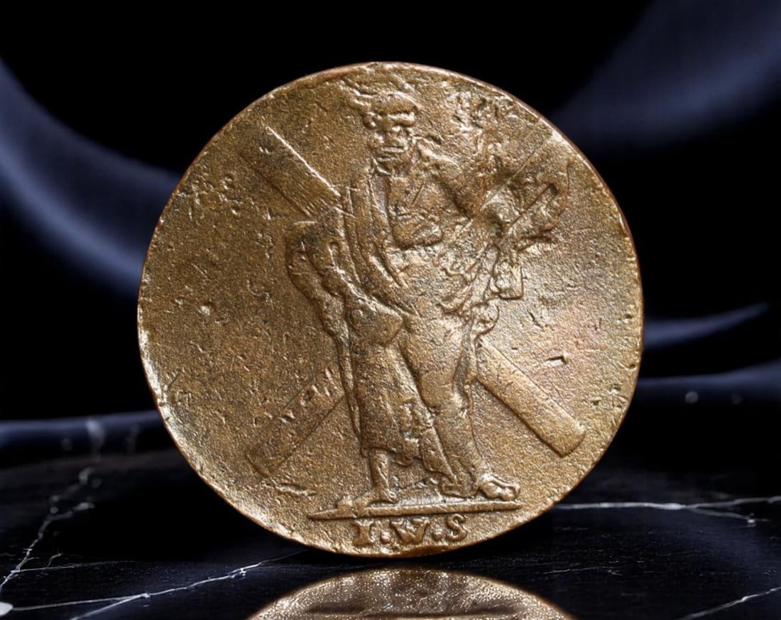 GERMANY/HANNOVER: Georg Wilhelm - Faith and Resilience 1 Pfennig Coin, 1781, 20mm (1 of 2)