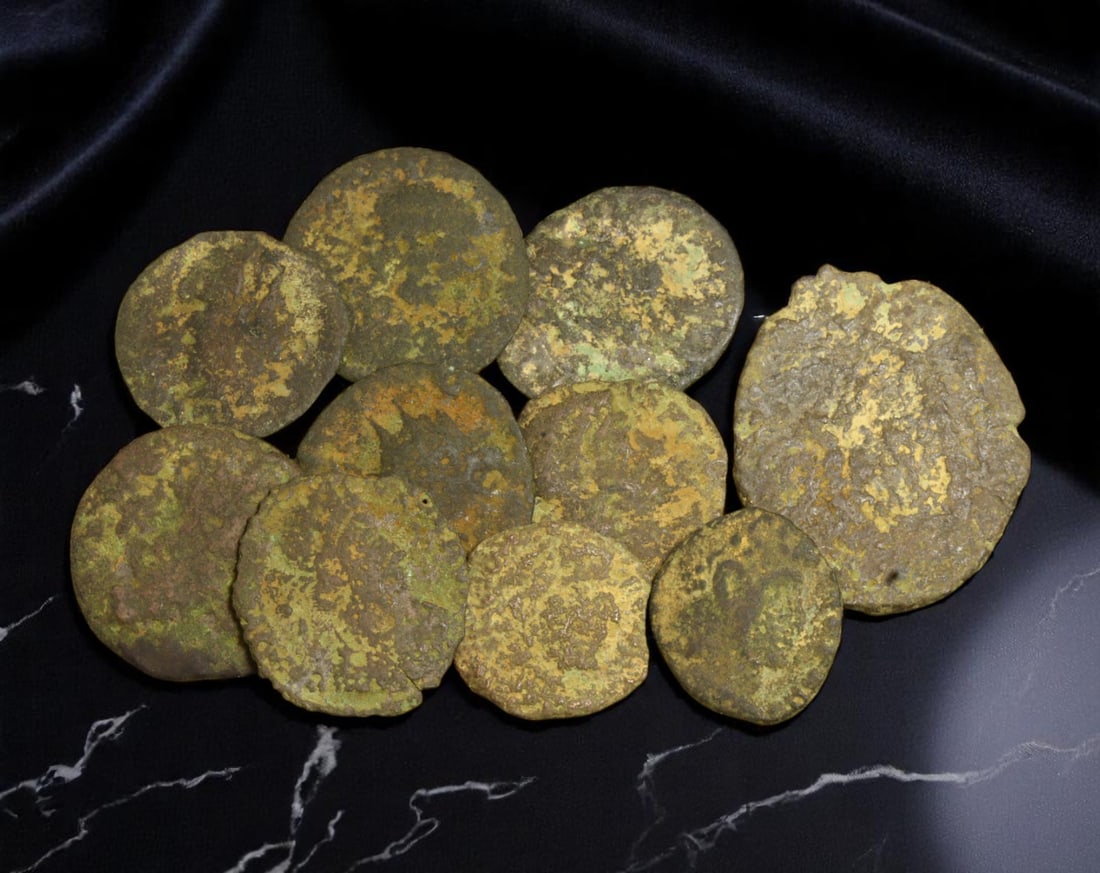 ROMAN EMPIRE: Imperial and Provincial - Lot of 10 AE Bronze Coins, 2nd-4th Century AD, 13-22mm (1 of 1)