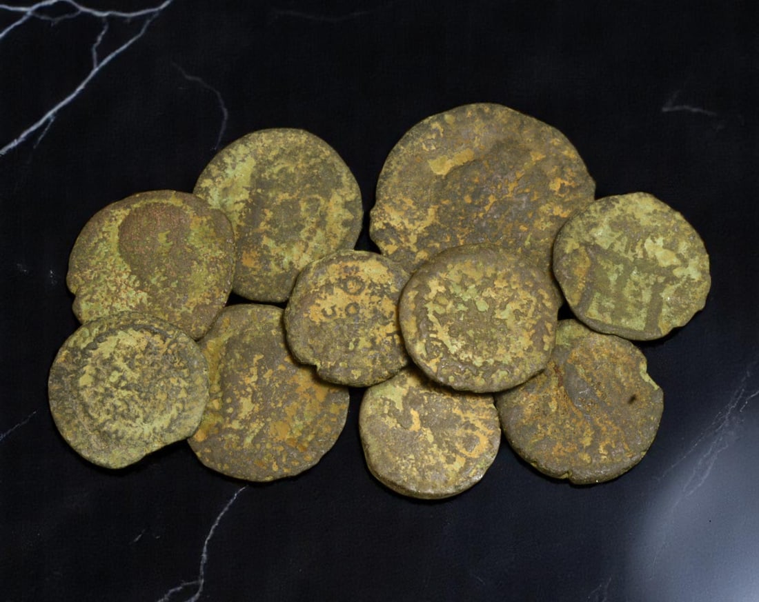 ROMAN EMPIRE: Echoes of Empire - Lot of 10 AE Bronze Coins, 3rd-4th Century AD, 12-20mm (1 of 1)