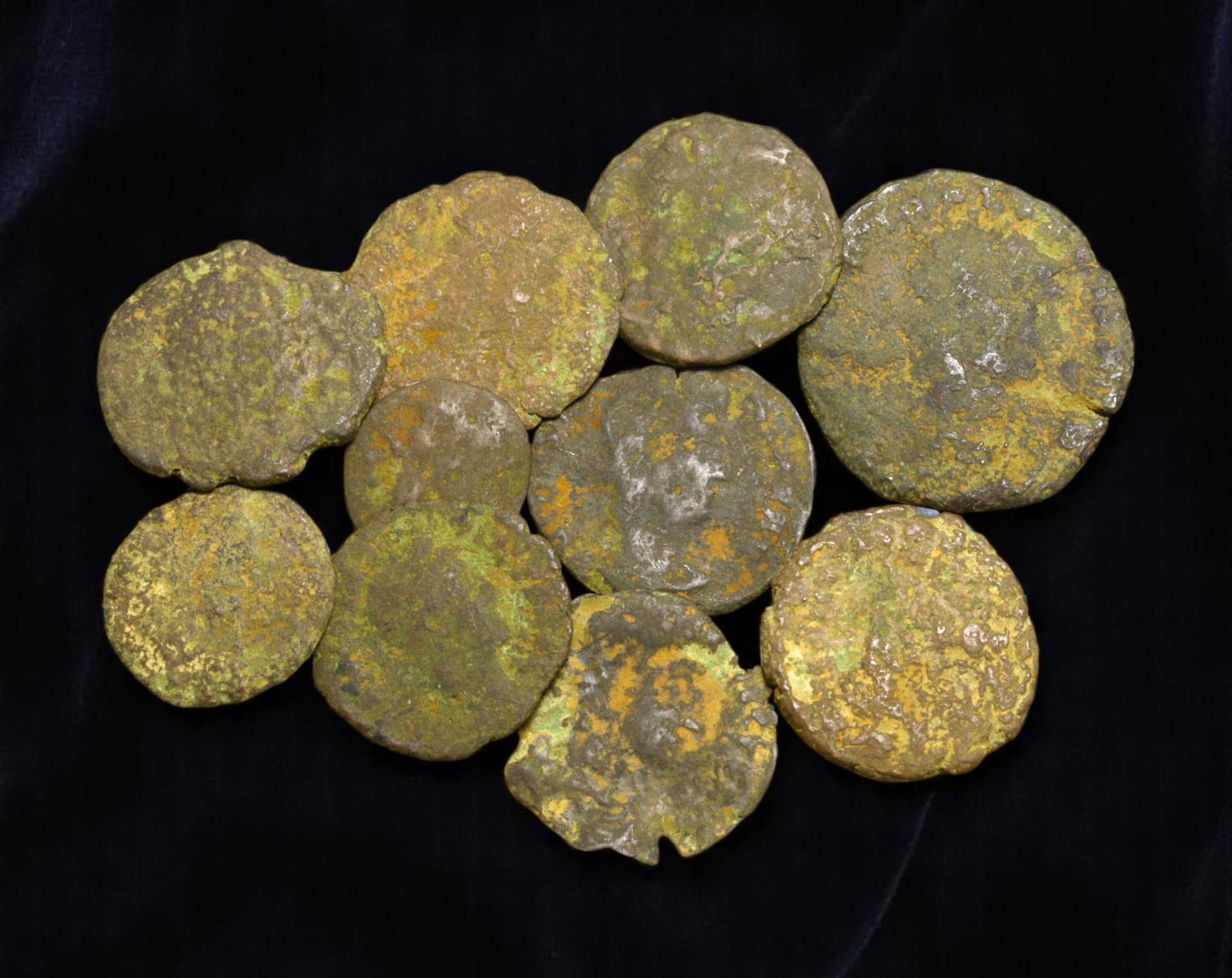 ROMAN EMPIRE: Echoes of Empire - Uncleaned Bronze Coin Hoard, ca. 3rd-5th Century AD, 10-20mm (1 of 1)