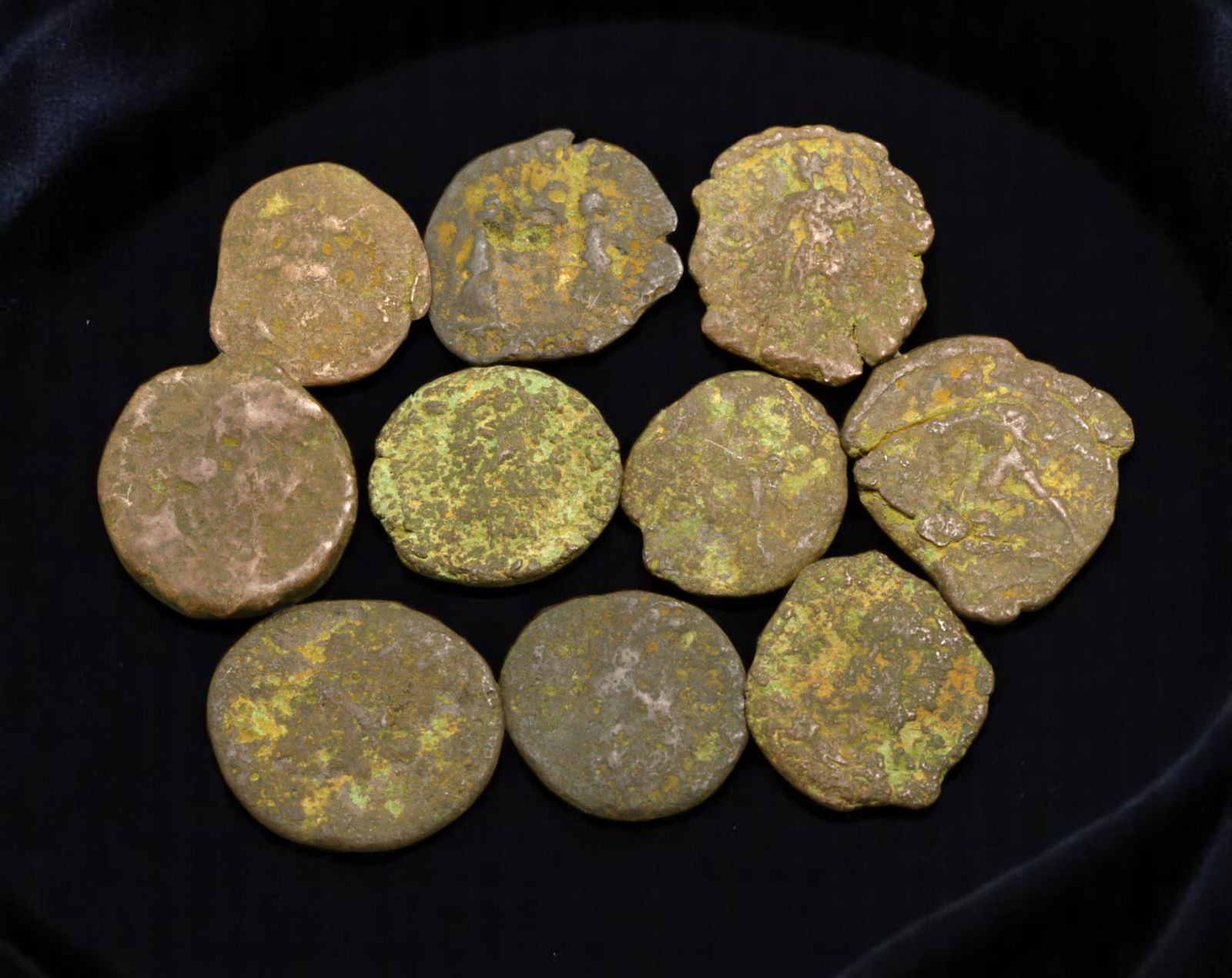 ROMAN EMPIRE: The Currency of Decline - Uncleaned Bronze Coin Lot, ca. 3rd-5th Century AD, 12-16mm (1 of 1)