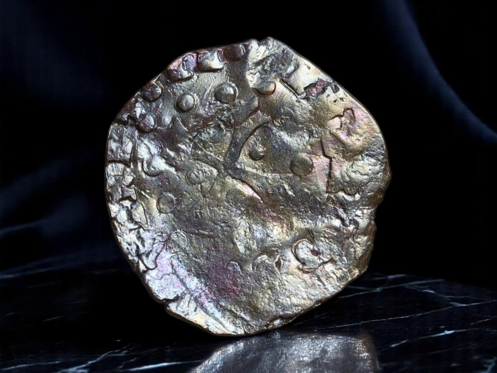 ENGLAND: Crusader Era - Medieval Hammered Silver Penny Coin, c.12th-13th Century, 19mm: An enduring artifact of the age of faith and conquest, this medieval hammered silver penny embodies the raw historical vigor of the Crusader era. Struck sometime between the 12th and 13th centuries, i
