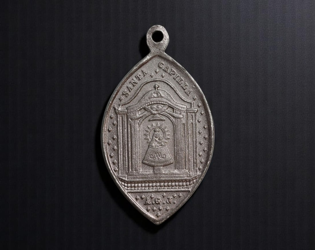 SPAIN: Marian Devotion - Nuestra Senora del Pilar Religious Medal, 34mm (1 of 2)