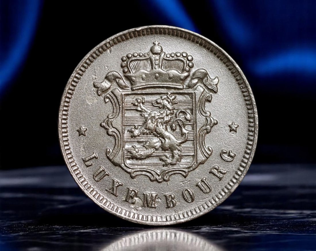 LUXEMBOURG: Grand Ducal Arms - National Identity 25 Centimes Coin, 1927, 25mm (1 of 2)
