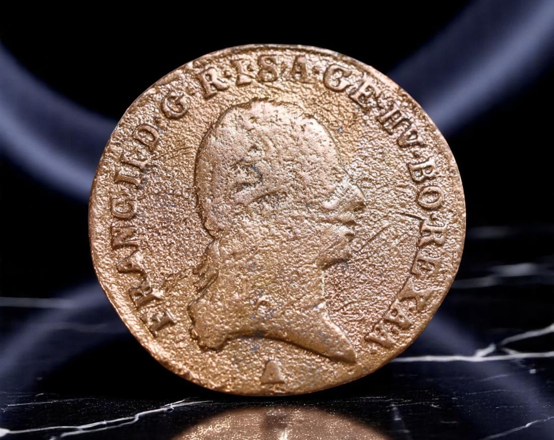 AUSTRIA: Emperor Francis II - Shield of Habsburg Resilience 1 Kreuzer Coin, 1800 A, 23mm (1 of 2)