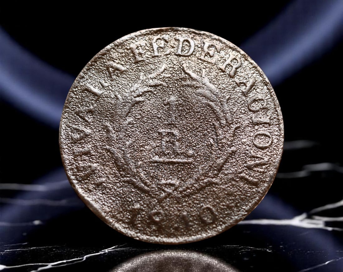 ARGENTINA: Federal Unity - Viva La Federaci?n 1 Real Coin, 1840 Buenos Aires Mint, 26mm (1 of 2)